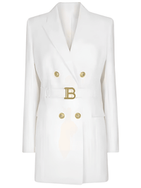 Thumbnail for Women's Double Breasted Suit Dress With Belt, Drestiny, Dresses, Mini Dresses, Long Sleeves, S, M, L, XL, XXL, 3XL, XXXL, 4, 6, 8, 10, 12, 14, 16, United States, USA, Canada, Australia, New Zealand, United Kingdom, UK, mini blazer dress, long sleeve blazer dress, Pink, Deep Pink, Black, White, Light Blue, Dark Blue, Light Purple, Orange, Royal Blue, Purple, Dark Purple, Malachite Green, Red, Green, shopdrestiny.com