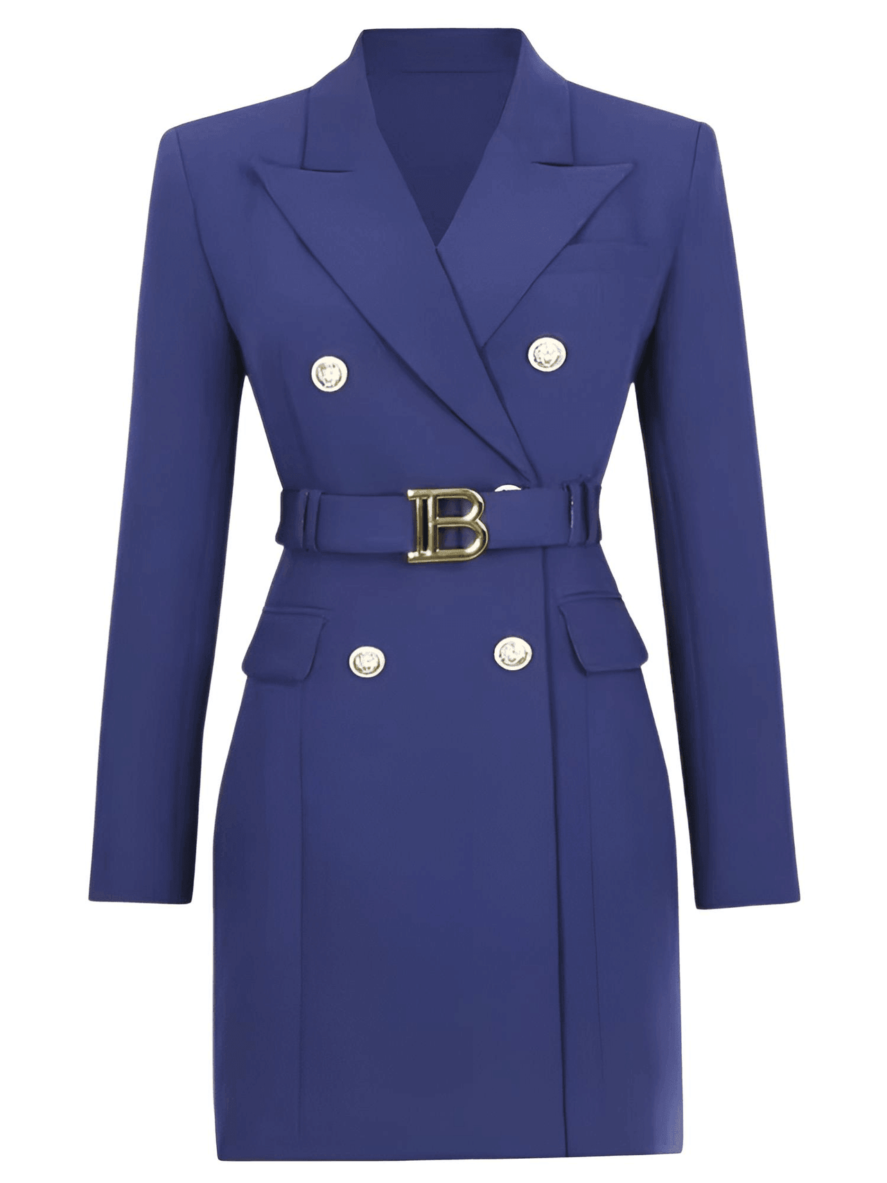 Women's Double Breasted Suit Dress With Belt, Drestiny, Dresses, Mini Dresses, Long Sleeves, S, M, L, XL, XXL, 3XL, XXXL, 4, 6, 8, 10, 12, 14, 16, United States, USA, Canada, Australia, New Zealand, United Kingdom, UK, mini blazer dress, long sleeve blazer dress, Pink, Deep Pink, Black, White, Light Blue, Dark Blue, Light Purple, Orange, Royal Blue, Purple, Dark Purple, Malachite Green, Red, Green, shopdrestiny.com