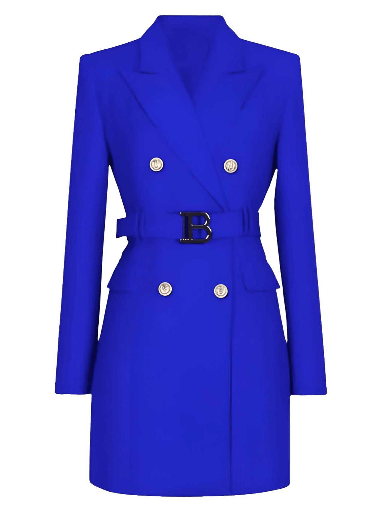 Women's Double Breasted Suit Dress With Belt, Drestiny, Dresses, Mini Dresses, Long Sleeves, S, M, L, XL, XXL, 3XL, XXXL, 4, 6, 8, 10, 12, 14, 16, United States, USA, Canada, Australia, New Zealand, United Kingdom, UK, mini blazer dress, long sleeve blazer dress, Pink, Deep Pink, Black, White, Light Blue, Dark Blue, Light Purple, Orange, Royal Blue, Purple, Dark Purple, Malachite Green, Red, Green, shopdrestiny.com