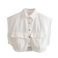 Thumbnail for White shirt vest on a white background