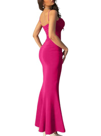 Thumbnail for Pink evening gown on a white background