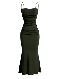 Thumbnail for Women's Dresses Elegant Party Slim Fitting Dress Spaghetti Strap Mermaid Maxi Party Dress, Dresses, Off Shoulder, Sleeveless, Ankle Length Dresses, Tea Length Dresses, Maxi Dresses, XS, S, M, L, XL, XXL, 2, 4, 6, 8, 10, 12, 14, 16, Dark Red, Black, Dark Green, Deep Pink, Light Blue, Brown, Red, United States, USA, Canada, Australia,  United Kingdom, UK, mermaid maxi dress, Elegant mermaid maxi dress, mermaid maxi party dress, shopdrestiny.com