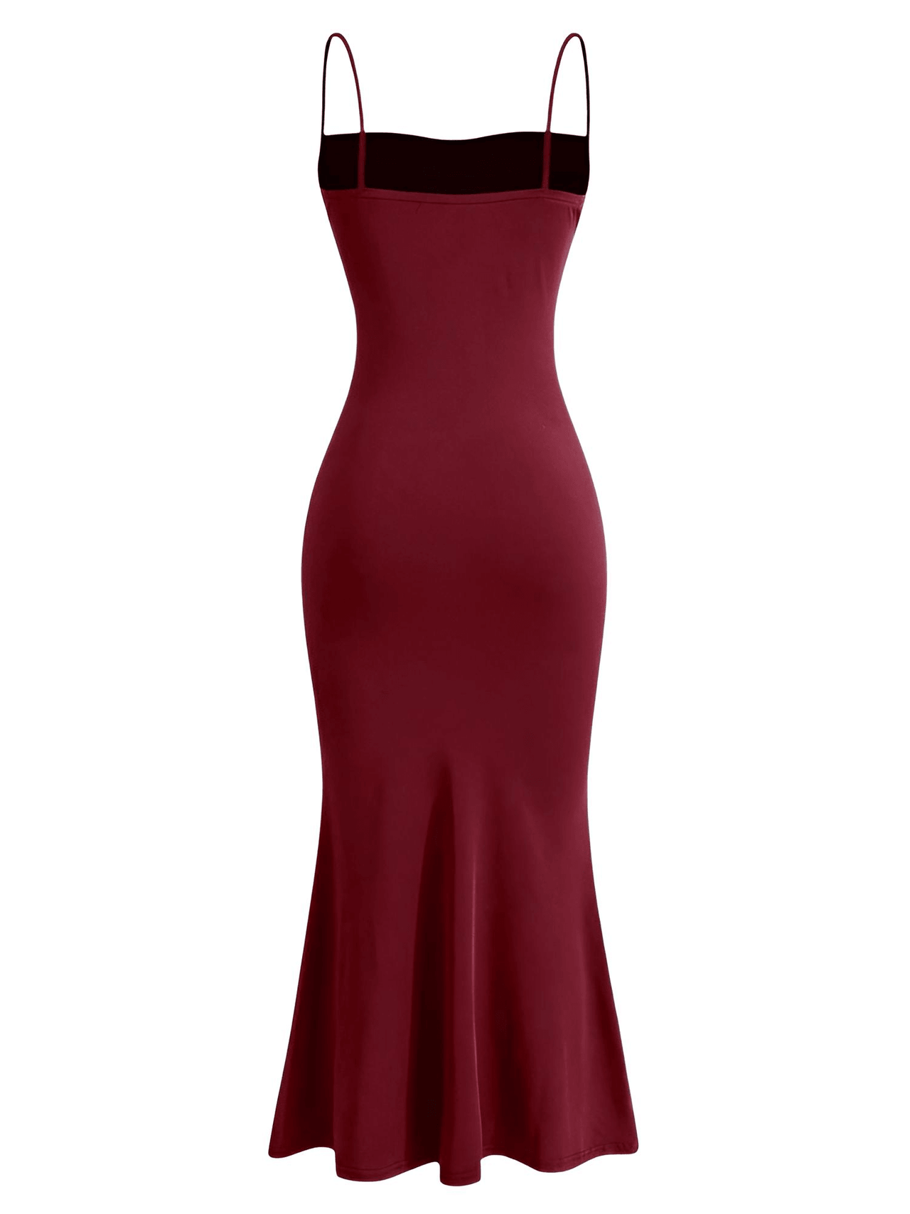 Women's Dresses Elegant Party Slim Fitting Dress Spaghetti Strap Mermaid Maxi Party Dress, Dresses, Off Shoulder, Sleeveless, Ankle Length Dresses, Tea Length Dresses, Maxi Dresses, XS, S, M, L, XL, XXL, 2, 4, 6, 8, 10, 12, 14, 16, Dark Red, Black, Dark Green, Deep Pink, Light Blue, Brown, Red, United States, USA, Canada, Australia,  United Kingdom, UK, dark red mermaid maxi dress, Elegant mermaid maxi dress, mermaid maxi party dress, shopdrestiny.com