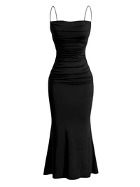 Thumbnail for Women's Dresses Elegant Party Slim Fitting Dress Spaghetti Strap Mermaid Maxi Party Dress, Dresses, Off Shoulder, Sleeveless, Ankle Length Dresses, Tea Length Dresses, Maxi Dresses, XS, S, M, L, XL, XXL, 2, 4, 6, 8, 10, 12, 14, 16, Dark Red, Black, Dark Green, Deep Pink, Light Blue, Brown, Red, United States, USA, Canada, Australia,  United Kingdom, UK, mermaid maxi dress, Elegant mermaid maxi dress, black mermaid maxi party dress, shopdrestiny.com