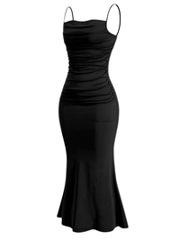 Thumbnail for Women's Dresses Elegant Party Slim Fitting Dress Spaghetti Strap Mermaid Maxi Party Dress, Dresses, Off Shoulder, Sleeveless, Ankle Length Dresses, Tea Length Dresses, Maxi Dresses, XS, S, M, L, XL, XXL, 2, 4, 6, 8, 10, 12, 14, 16, Dark Red, Black, Dark Green, Deep Pink, Light Blue, Brown, Red, United States, USA, Canada, Australia,  United Kingdom, UK, mermaid maxi dress, Elegant mermaid maxi dress, black mermaid maxi party dress, shopdrestiny.com