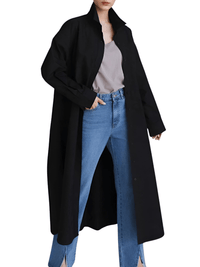 Thumbnail for Women's Extra Long Blouse Casual New Lapel Long Sleeve Loose Fit Shirt Women's Fashion -, Blouses , Drestiny , Australia, Black, Blue, Casual Shirts, Dress Shirts, FR, L, Long Sleeves, M, New Zealand, S, United Kingdom, United States, White, XL , Drestiny , www.shopdrestiny.com