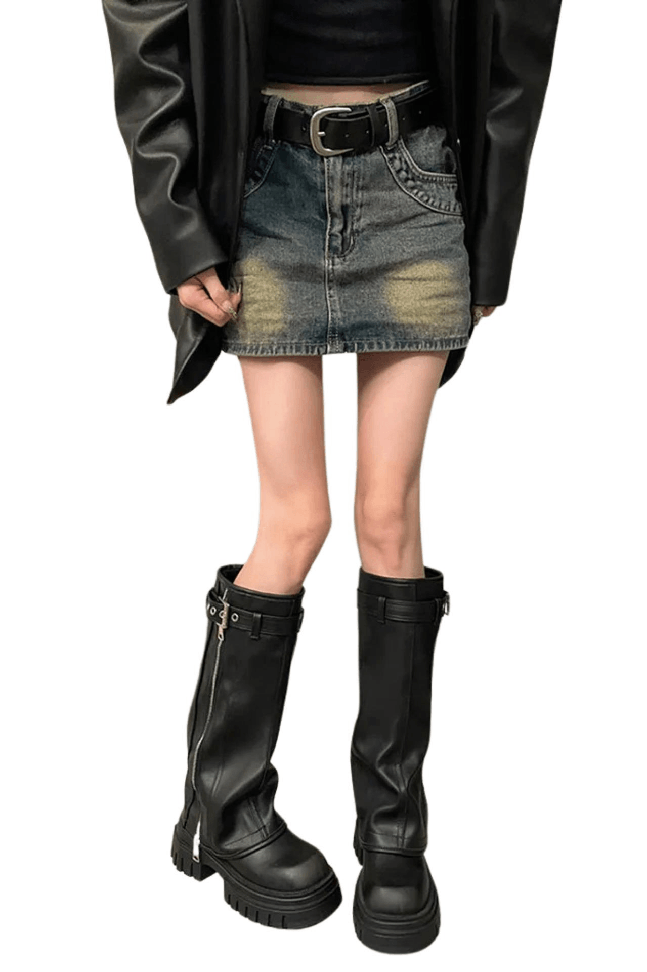 Women's Fashion Belt Buckle Knee High Boots Ladies Elegant Platform Long Pipe Booties Casual Women's Knee High Booties, Drestiny, women's buckle knee high boots, black buckle knee high boots women, heeled buckle knee high boots women, women's knee high boots with buckle uk, best buckle knee high boots women, trendy buckle knee high boots women, affordable buckle knee high boots women uk, Boots, Heels, Black, Brown, 5, 6, 6.5, 7.5, 8.5, 9, United States, Australia,New Zealand, United Kingdom,shopdrestiny.com