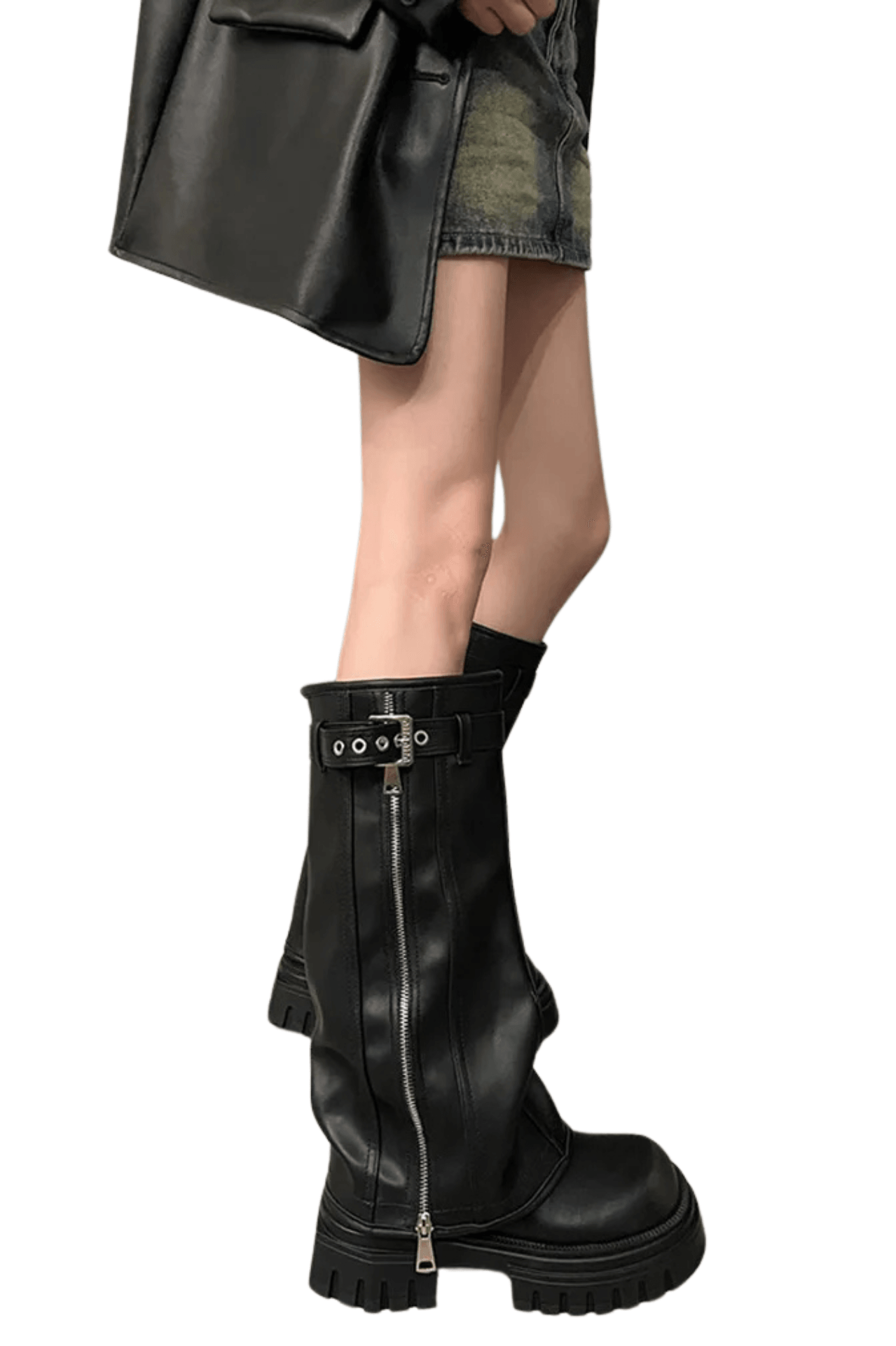 Women's Fashion Belt Buckle Knee High Boots Ladies Elegant Platform Long Pipe Booties Casual Women's Knee High Booties, Drestiny, women's buckle knee high boots, black buckle knee high boots women, heeled buckle knee high boots women, women's knee high boots with buckle uk, best buckle knee high boots women, trendy buckle knee high boots women, affordable buckle knee high boots women uk, Boots, Heels, Black, Brown, 5, 6, 6.5, 7.5, 8.5, 9, United States, Australia,New Zealand, United Kingdom,shopdrestiny.com