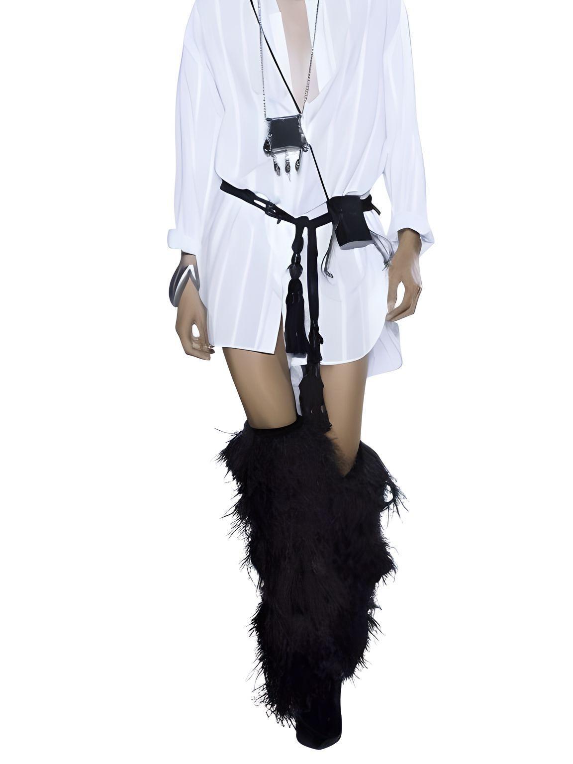 Women's Feather High Heel Boots -, Boots , Drestiny , 10, 10.5, 12, 13, 4.5, 5, 6, 6.5, 7.5, 8.5, 9, 9.5, Australia, Black, Blue, Boots, Heels, High Heels, New Zealand, United Kingdom, United States, White , Drestiny , www.shopdrestiny.com