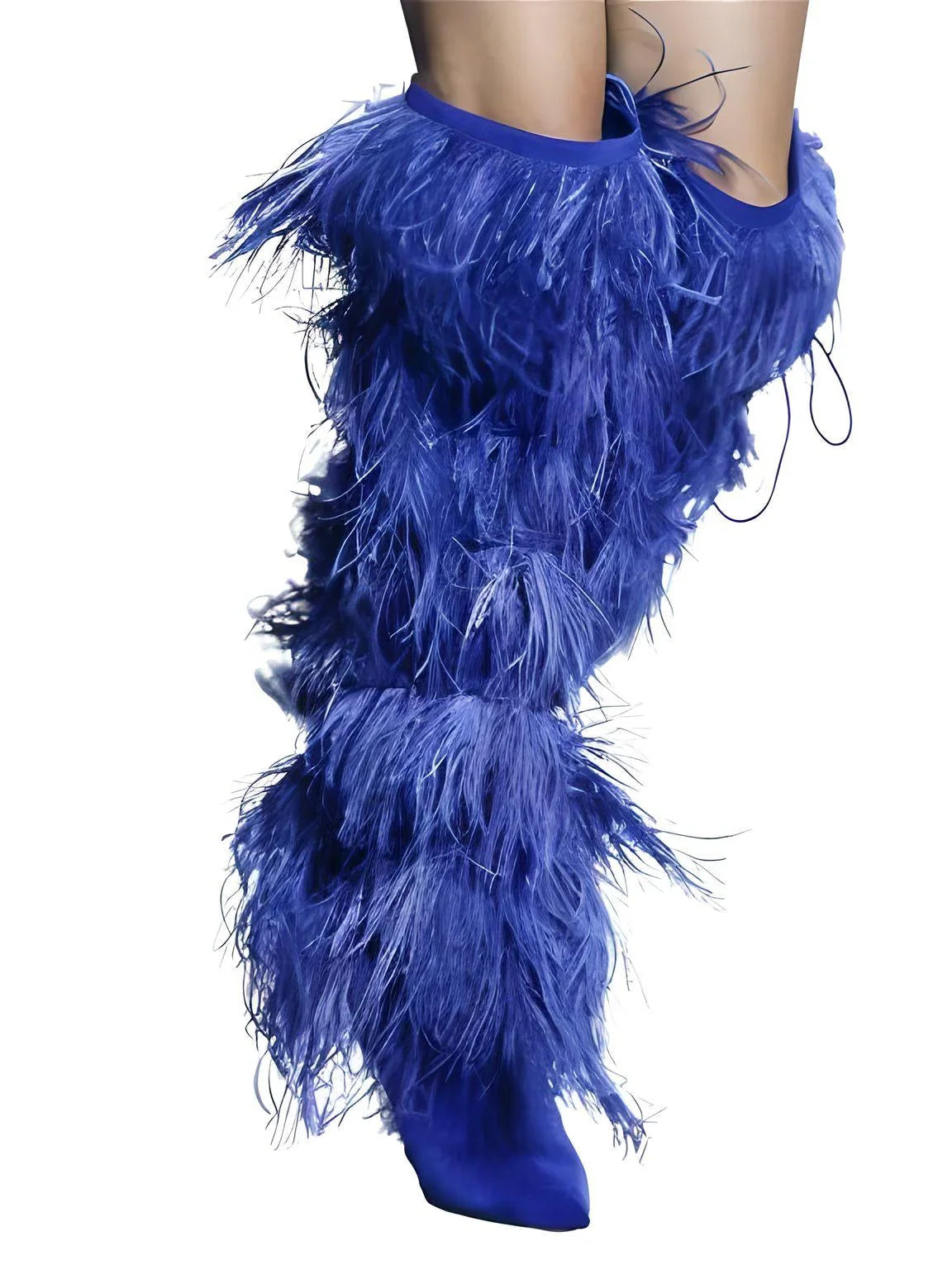 Women's Feather High Heel Boots -, Boots , Drestiny , 10, 10.5, 12, 13, 4.5, 5, 6, 6.5, 7.5, 8.5, 9, 9.5, Australia, Black, Blue, Boots, Heels, High Heels, New Zealand, United Kingdom, United States, White , Red, Drestiny , www.shopdrestiny.com