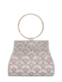 Thumbnail for Women's Glass Diamond Handbag Evening Bags Clutch Purse Lady Clutches Evening Bag, Drestiny, Clutches, Handbags, Purses, Gold, United States, USA, Canada, Australia, New Zealand, United Kingdom, UK, Glass diamond handbag, diamond glass clutch, crystal evening bag, crystal clutch bag, rhinestone clutch, rhinestone handbag, sparkly handbag, sparkly clutch, bridal clutch, wedding handbag, shopdrestiny.com