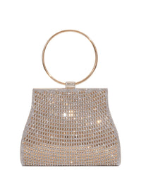 Thumbnail for Women's Glass Diamond Handbag Evening Bags Clutch Purse Lady Clutches Evening Bag, Drestiny, Clutches, Handbags, Purses, Gold, United States, USA, Canada, Australia, New Zealand, United Kingdom, UK, Glass diamond handbag, diamond glass clutch, crystal evening bag, crystal clutch bag, rhinestone clutch, rhinestone handbag, sparkly handbag, sparkly clutch, bridal clutch, wedding handbag, shopdrestiny.com