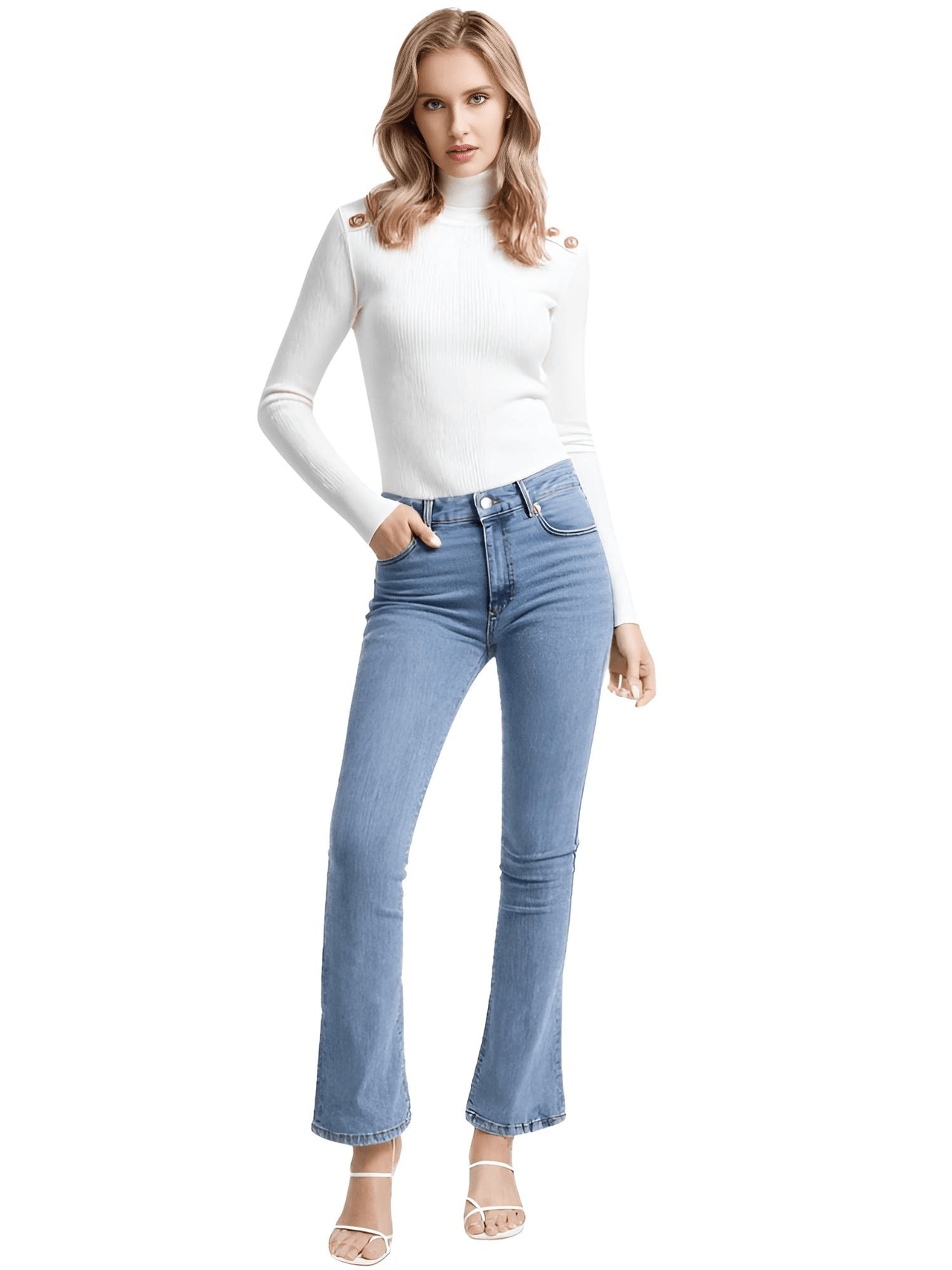 Women's High-End Turtleneck With Gold Buttons - In 7 Colors! -, Turtleneck Sweater , Drestiny , Australia, Black, Blue, Canada, Casual Shirts, Dark Olive Green, Deep Pink, Dress Shirts, FR, L, M, New Zealand, Pink, Pullovers, Red, S, Turtlenecks, United Kingdom, United States, White, XL , Drestiny , www.shopdrestiny.com