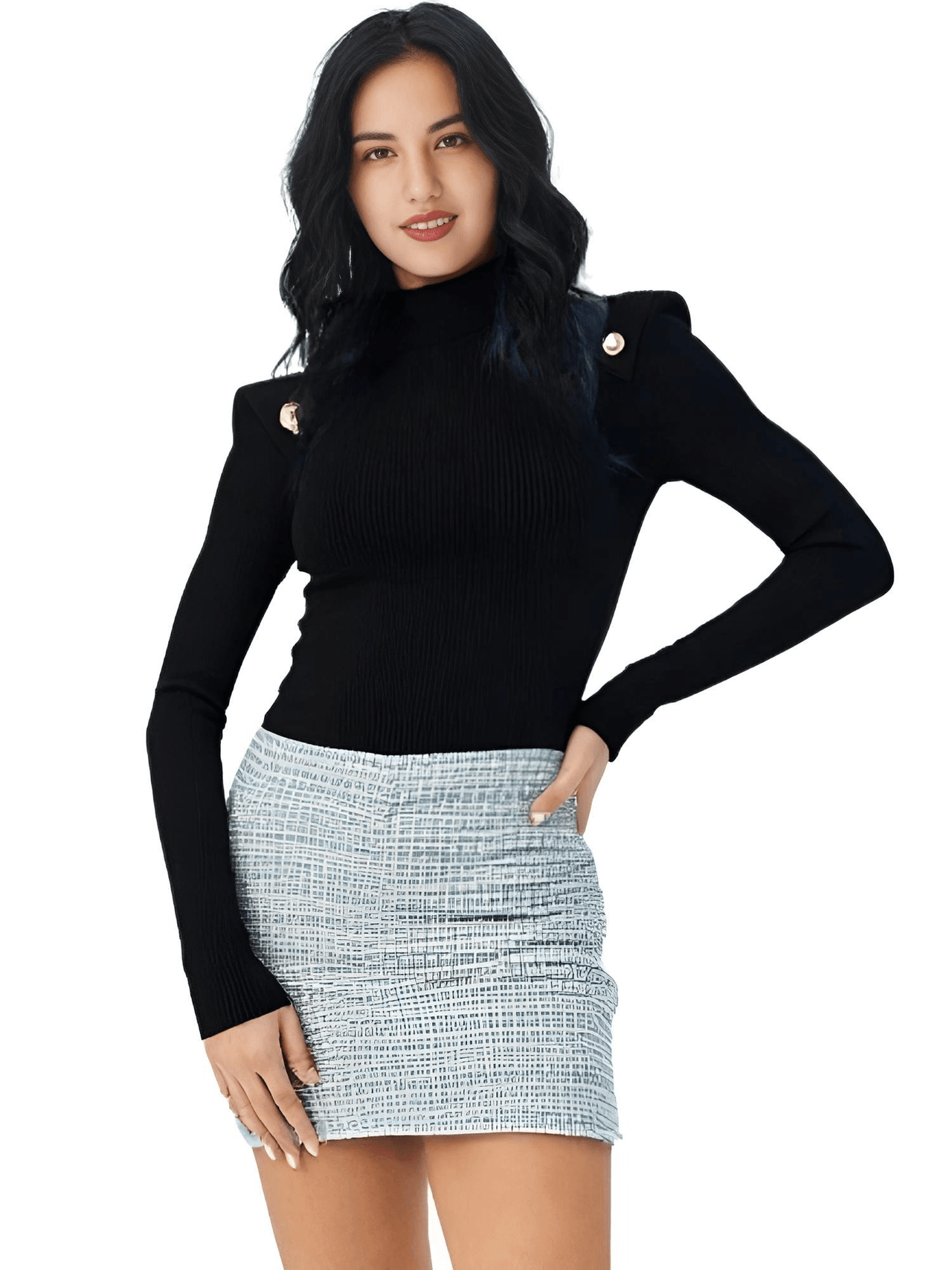 Women's High-End Turtleneck With Gold Buttons - In 7 Colors! -, Turtleneck Sweater , Drestiny , Australia, Black, Blue, Canada, Casual Shirts, Dark Olive Green, Deep Pink, Dress Shirts, FR, L, M, New Zealand, Pink, Pullovers, Red, S, Turtlenecks, United Kingdom, United States, White, XL , Drestiny , www.shopdrestiny.com