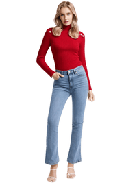 Thumbnail for Women's High-End Turtleneck With Gold Buttons - In 7 Colors! -, Turtleneck Sweater , Drestiny , Australia, Black, Blue, Canada, Casual Shirts, Dark Olive Green, Deep Pink, Dress Shirts, FR, L, M, New Zealand, Pink, Pullovers, Red, S, Turtlenecks, United Kingdom, United States, White, XL , Drestiny , www.shopdrestiny.com