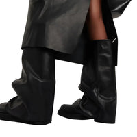 Thumbnail for Women's High-Fashion Slouch Boots Real Leather Chunky Sole Boots For Women, Drestiny, Knee Highs, Ankle Boots, Dark Brown, Brown, Black, Off White, 5, 6, 7, 8, 9, 10, 11, 12, United States, USA, Canada, Australia, New Zealand, United Kingdom, UK, Slouch boots women's, knee high slouch boots, Suede slouch boots, Women's slouch boots, black slouch boots, Slouchy knee high boots, shopdrestiny.com