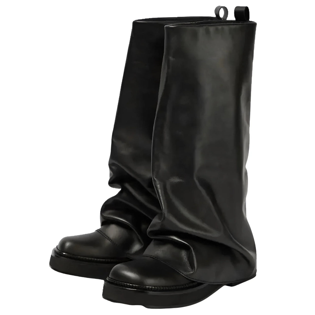 Women's High-Fashion Slouch Boots Real Leather Chunky Sole Boots For Women, Drestiny, Knee Highs, Ankle Boots, Dark Brown, Brown, Black, Off White, 5, 6, 7, 8, 9, 10, 11, 12, United States, USA, Canada, Australia, New Zealand, United Kingdom, UK, Slouch boots women's, knee high slouch boots, Suede slouch boots, Women's slouch boots, black slouch boots, Slouchy knee high boots, shopdrestiny.com