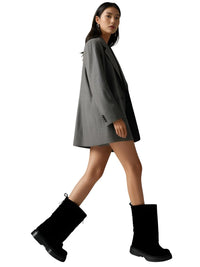 Thumbnail for Women's High-Fashion Slouch Boots Real Leather Chunky Sole Boots For Women, Drestiny, Knee Highs, Ankle Boots, Dark Brown, Brown, Black, Off White, 5, 6, 7, 8, 9, 10, 11, 12, United States, USA, Canada, Australia, New Zealand, United Kingdom, UK, Slouch boots women's, knee high slouch boots, Suede slouch boots, Women's slouch boots, black suede slouch boots, Slouchy knee high boots, shopdrestiny.com