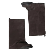 Thumbnail for Women's High-Fashion Slouch Boots Real Leather Chunky Sole Boots For Women, Drestiny, Knee Highs, Ankle Boots, Dark Brown, Brown, Black, Off White, 5, 6, 7, 8, 9, 10, 11, 12, United States, USA, Canada, Australia, New Zealand, United Kingdom, UK, Slouch boots women's, knee high slouch boots, Suede slouch boots, Women's slouch boots, brown slouch boots, Slouchy knee high boots, shopdrestiny.com