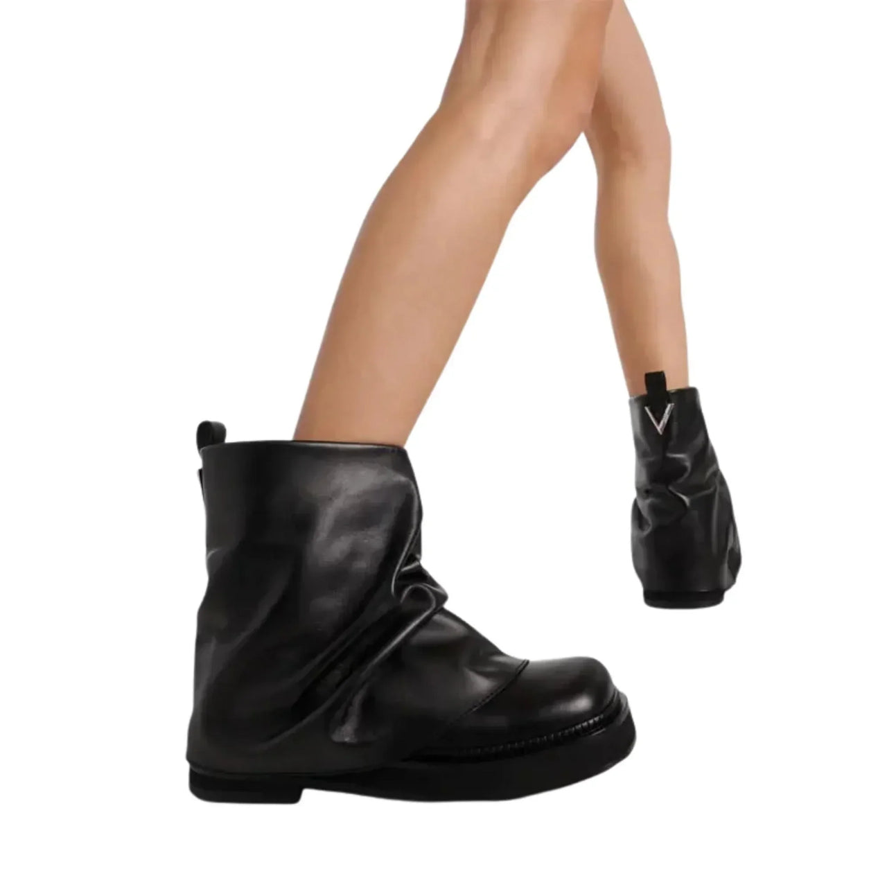 Women's High-Fashion Slouch Boots Real Leather Chunky Sole Boots For Women, Drestiny, Knee Highs, Ankle Boots, Dark Brown, Brown, Black, Off White, 5, 6, 7, 8, 9, 10, 11, 12, United States, USA, Canada, Australia, New Zealand, United Kingdom, UK, Slouch boots women's, knee high slouch boots, Suede slouch boots, Women's slouch boots, black leather ankle slouch boots, Slouchy knee high boots, shopdrestiny.com