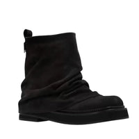 Thumbnail for Women's High-Fashion Slouch Boots Real Leather Chunky Sole Boots For Women, Drestiny, Knee Highs, Ankle Boots, Dark Brown, Brown, Black, Off White, 5, 6, 7, 8, 9, 10, 11, 12, United States, USA, Canada, Australia, New Zealand, United Kingdom, UK, Slouch boots women's, knee high slouch boots, Suede slouch boots, Women's slouch boots, black leather ankle slouch boots, Slouchy knee high boots, shopdrestiny.com