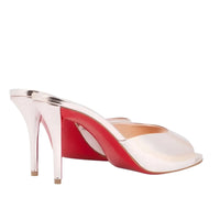 Thumbnail for Red sole high-heeled shoe with a white sole on a white background