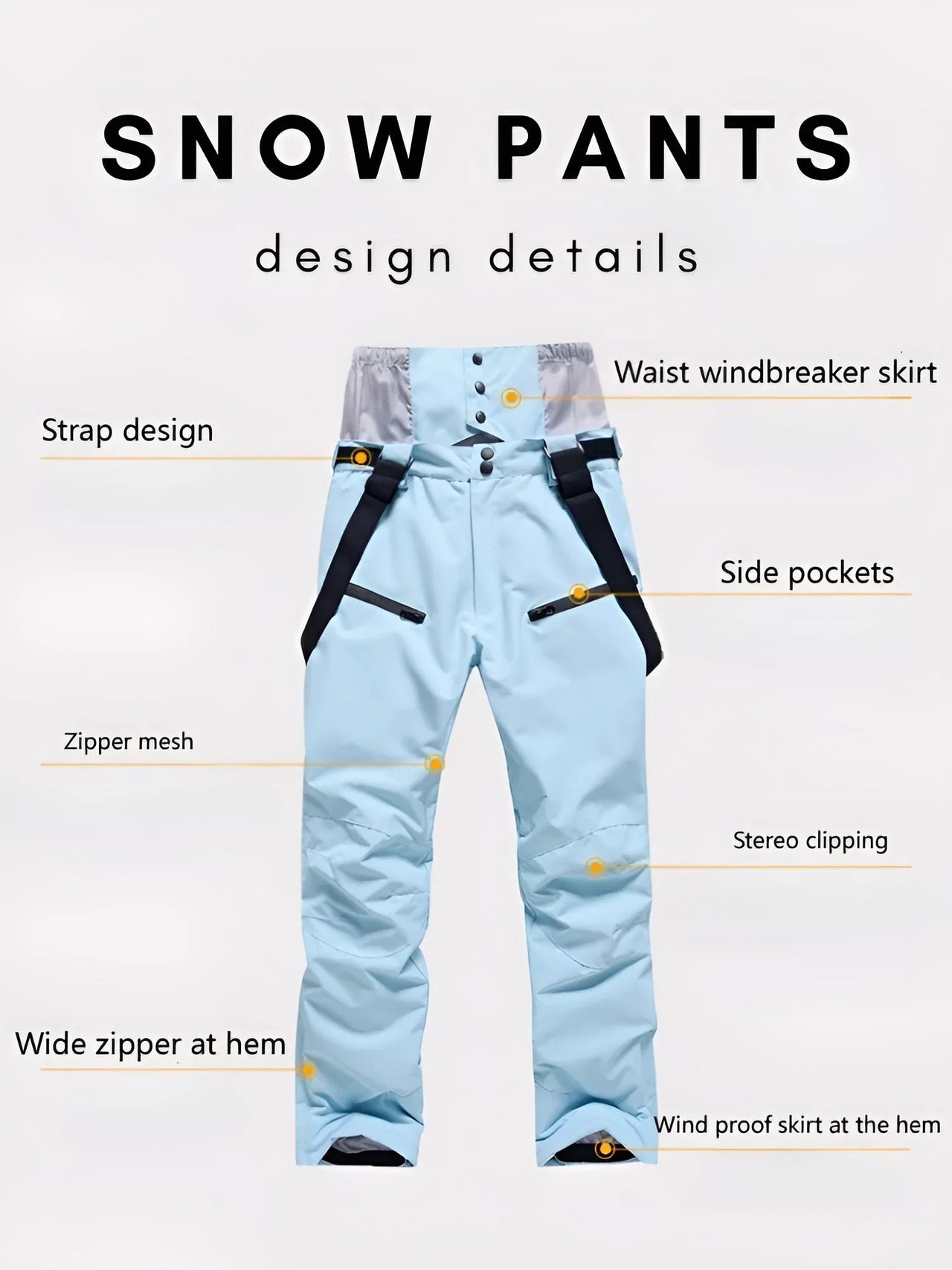 Women's High Quality Ski Pants -, Snow Pants , Drestiny , Australia, Black, Brown, Canada, Grey, L, Light Blue, M, Neon Green, Off White, Purple, S, Sky Blue, Snow Pants, United Kingdom, United States, White, XL, XS, XXL, XXXL, Yellow , Drestiny , www.shopdrestiny.com