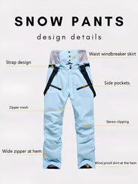 Thumbnail for Women's High Quality Ski Pants -, Snow Pants , Drestiny , Australia, Black, Brown, Canada, Grey, L, Light Blue, M, Neon Green, Off White, Purple, S, Sky Blue, Snow Pants, United Kingdom, United States, White, XL, XS, XXL, XXXL, Yellow , Drestiny , www.shopdrestiny.com