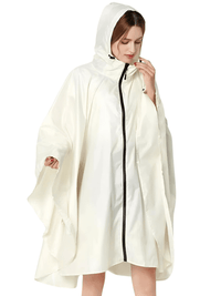 Thumbnail for Women's Hooded Raincoat Waterproof Poncho -, Coats & Jackets , Drestiny , Australia, Beige, Black, Blue, Dark Blue, FR, Green, Light Brown, Navy, New Zealand, Off White, Pale Green, Pink, Ponchos, Raincoats, Deep Pink, Tan, United Kingdom, United States, White, Yellow , Drestiny , www.shopdrestiny.com