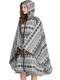 Thumbnail for Women's Hooded Raincoat Waterproof Poncho -, Coats & Jackets , Drestiny , Australia, Beige, Black, Blue, Dark Blue, FR, Green, Light Brown, Navy, New Zealand, Off White, Pale Green, Pink, Ponchos, Raincoats, Deep Pink, Tan, United Kingdom, United States, White, Yellow , Drestiny , www.shopdrestiny.com