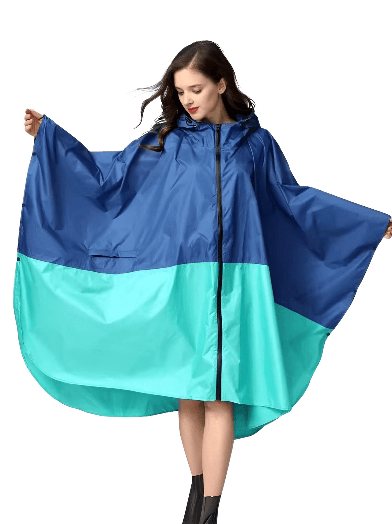 Women's Hooded Raincoat Waterproof Poncho -, Coats & Jackets , Drestiny , Australia, Beige, Black, Blue, Dark Blue, FR, Green, Light Brown, Navy, New Zealand, Off White, Pale Green, Pink, Ponchos, Raincoats, Deep Pink, Tan, United Kingdom, United States, White, Yellow , Drestiny , www.shopdrestiny.com