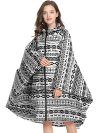 Thumbnail for Women's Hooded Raincoat Waterproof Poncho -, Coats & Jackets , Drestiny , Australia, Beige, Black, Blue, Dark Blue, FR, Green, Light Brown, Navy, New Zealand, Off White, Pale Green, Pink, Ponchos, Raincoats, Deep Pink, Tan, United Kingdom, United States, White, Yellow , Drestiny , www.shopdrestiny.com