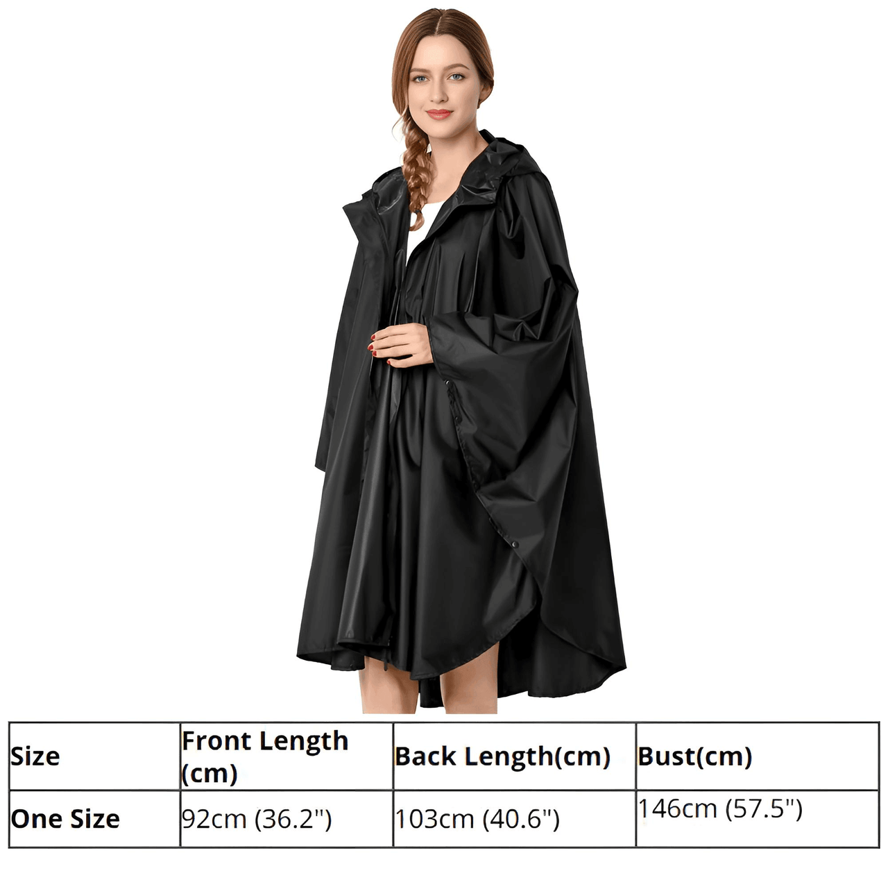 Women's Hooded Raincoat Waterproof Poncho -, Coats & Jackets , Drestiny , Australia, Beige, Black, Blue, Dark Blue, FR, Green, Light Brown, Navy, New Zealand, Off White, Pale Green, Pink, Ponchos, Raincoats, Deep Pink, Tan, United Kingdom, United States, White, Yellow , Drestiny , www.shopdrestiny.com