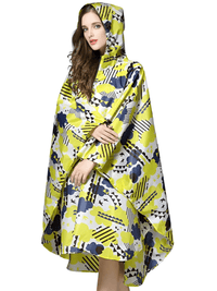 Thumbnail for Women's Hooded Raincoat Waterproof Poncho -, Coats & Jackets , Drestiny , Australia, Beige, Black, Blue, Dark Blue, FR, Green, Light Brown, Navy, New Zealand, Off White, Pale Green, Pink, Ponchos, Raincoats, Deep Pink, Tan, United Kingdom, United States, White, Yellow , Drestiny , www.shopdrestiny.com