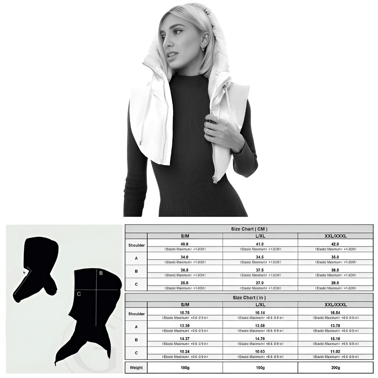 Women's Hooded Sleeveless Vest For Layering -, Vests , Drestiny , Australia, FR, Hoodies, L, M, New Zealand, S, United Kingdom, United States, Vests, XL, XXL, XXXL , Drestiny , www.shopdrestiny.com
