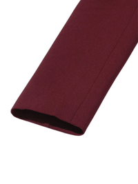 Thumbnail for Women's Jackets With Scarf Collar Long Sleeve Spliced Pocket Designer Coats Female Fashion Style, Drestiny, United States, USA, Jackets, Canada, Australia, New Zealand, United Kingdom, UK, Wine Red, S, M, L, XL, Dark Red, Scarves, Coats With Scarf, scarf collar jacket women's, jacket with scarf collar, women's jacket with attached scarf, scarf jacket women, ladies jacket with scarf neck, 4, 6, 8, 10, 12, shopdrestiny.com