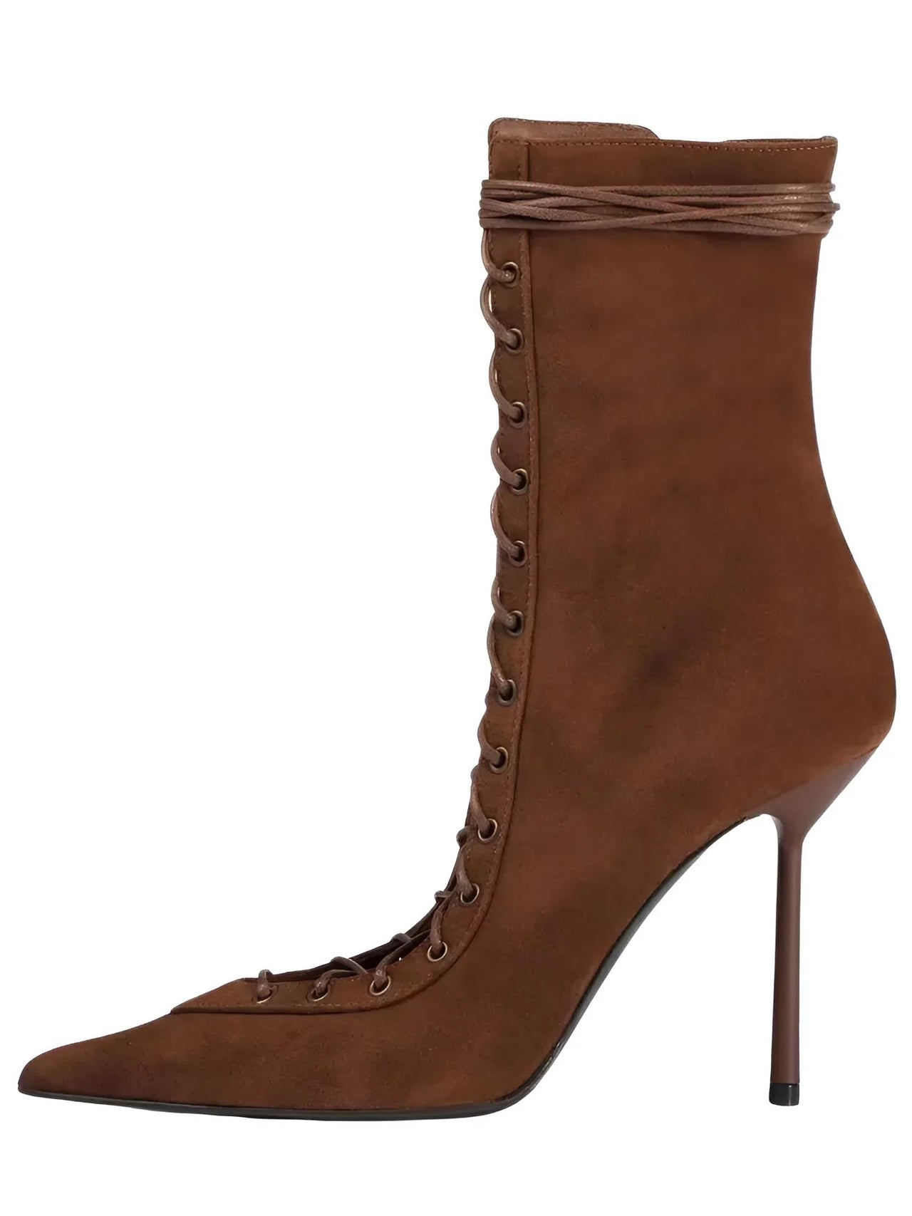 Women's Lace-Up Stiletto Boot Collection Side Zipper Slimming High Heels Sexy Knee Length Women's Boots, Drestiny, Ankle Boots, Knee-High Boots, Heels, High Heels, Stilettos, United States, USA, Canada, Australia, New Zealand, United Kingdom, UK, 6.5, 7.5, 8.5, 9, 9.5, 10, 10.5, 12, Black, Leopard Print, Brown, Cowboy Denim Blue, Cherry Red, Lipstick Red, Dark Brown, Red, women's lace-up stiletto boots, high heel lace-up boots, black lace-up stilettos, sexy ankle boots with laces, shopdrestiny.com