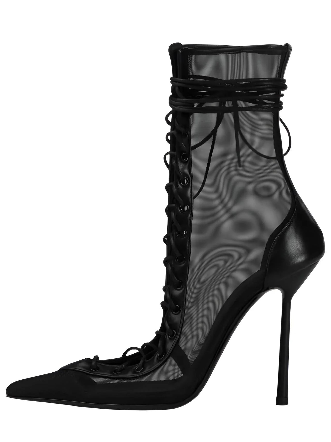 Women's Lace-Up Stiletto Boot Collection Side Zipper Slimming High Heels Sexy Knee Length Women's Boots, Drestiny, Ankle Boots, Knee-High Boots, Heels, High Heels, Stilettos, United States, USA, Canada, Australia, New Zealand, United Kingdom, UK, 6.5, 7.5, 8.5, 9, 9.5, 10, 10.5, 12, Black, Leopard Print, Brown, Cowboy Denim Blue, Cherry Red, Lipstick Red, Dark Brown, Red, women's lace-up stiletto boots, high heel lace-up boots, black lace-up stilettos, sexy ankle boots with laces, shopdrestiny.com