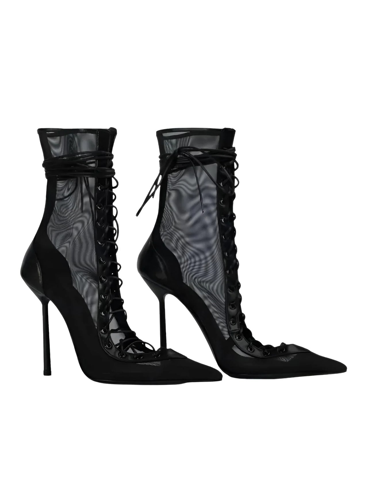 Women's Lace-Up Stiletto Boot Collection Side Zipper Slimming High Heels Sexy Knee Length Women's Boots, Drestiny, Ankle Boots, Knee-High Boots, Heels, High Heels, Stilettos, United States, USA, Canada, Australia, New Zealand, United Kingdom, UK, 6.5, 7.5, 8.5, 9, 9.5, 10, 10.5, 12, Black, Leopard Print, Brown, Cowboy Denim Blue, Cherry Red, Lipstick Red, Dark Brown, Red, women's lace-up stiletto boots, high heel lace-up boots, black lace-up stilettos, sexy ankle boots with laces, shopdrestiny.com