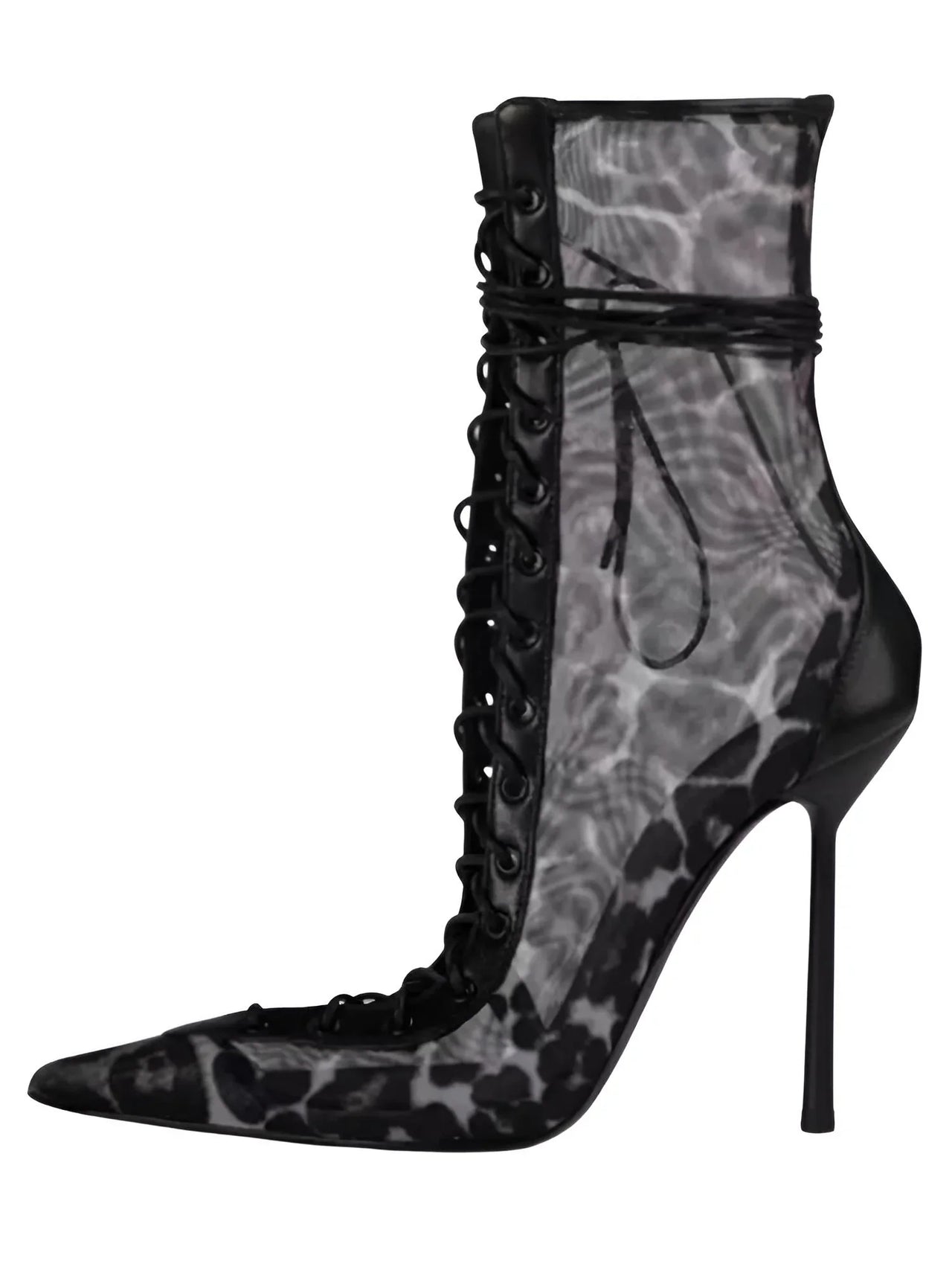 Women's Lace-Up Stiletto Boot Collection Side Zipper Slimming High Heels Sexy Knee Length Women's Boots, Drestiny, Ankle Boots, Knee-High Boots, Heels, High Heels, Stilettos, United States, USA, Canada, Australia, New Zealand, United Kingdom, UK, 6.5, 7.5, 8.5, 9, 9.5, 10, 10.5, 12, Black, Leopard Print, Brown, Cowboy Denim Blue, Cherry Red, Lipstick Red, Dark Brown, Red, women's lace-up stiletto boots, high heel lace-up boots, black lace-up stilettos, sexy ankle boots with laces, shopdrestiny.com