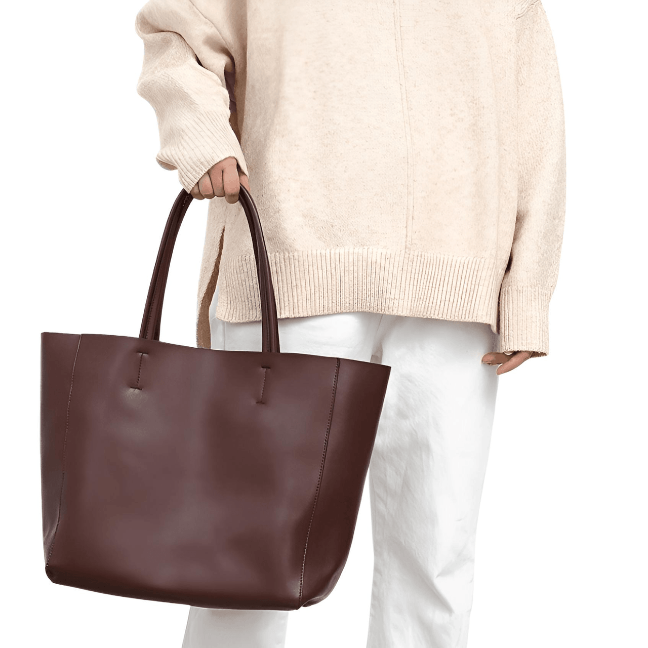 Women's Large Capacity Real Leather Classic Tote Bag -, Handbags , Drestiny , Australia, Black, Blue, Brown, FR, Green, Grey, Handbags, Light Blue, Light Green, Pink, Purses, Tan, United Kingdom, United States, Wine Red, Yellow , Drestiny , www.shopdrestiny.com