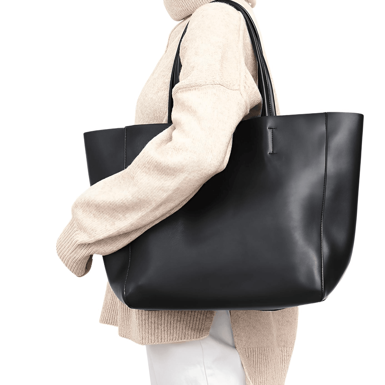 Women's Large Capacity Real Leather Classic Tote Bag -, Handbags , Drestiny , Australia, Black, Blue, Brown, FR, Green, Grey, Handbags, Light Blue, Light Green, Pink, Purses, Tan, United Kingdom, United States, Wine Red, Yellow , Drestiny , www.shopdrestiny.com