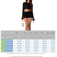 Thumbnail for Women's Long Sleeve Crop Top + Shorts 2-Piece Set -, Short Sets , Drestiny , Australia, Black, Casual Shirts, Crop Tops, FR, Light Pink, Long Sleeves, New Zealand, Pink, Sets, Short Sets, Shorts, United Kingdom, United States, White , Drestiny , www.shopdrestiny.com