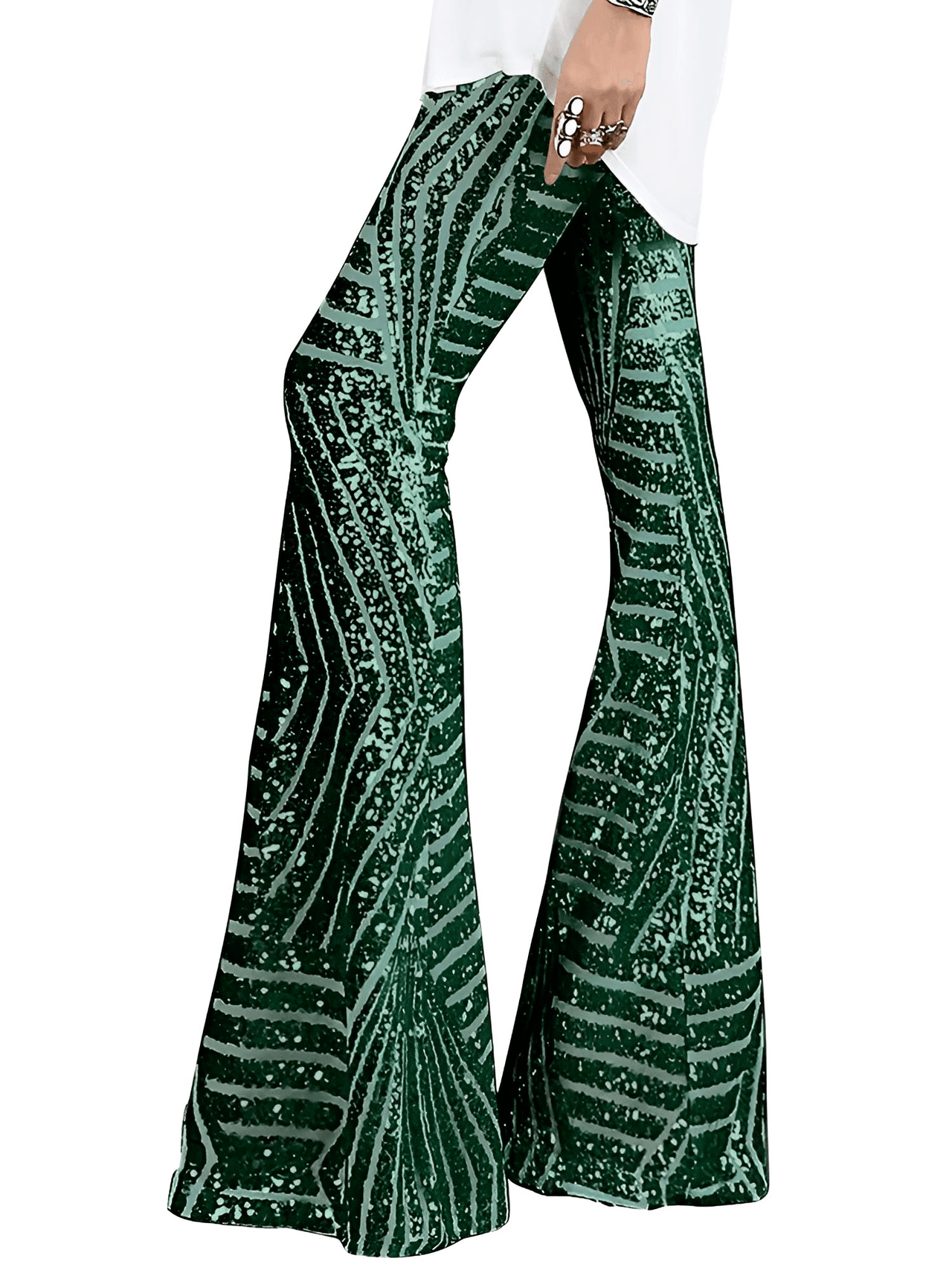 Women's Loose Wide-Leg High-Waist Sequin Pants -, Pants , Drestiny , Apricot, Australia, Black, Blue, Brown, Canada, Casual Pants, Dress Pants, Gold, L, M, New Zealand, Pink, Red, S, Silver, United Kingdom, United States, XL , Drestiny , www.shopdrestiny.com