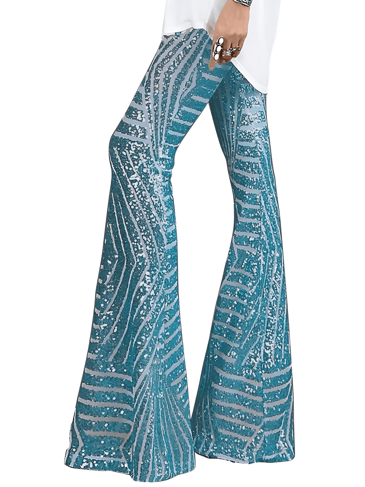 Women's Loose Wide-Leg High-Waist Sequin Pants -, Pants , Drestiny , Apricot, Australia, Black, Blue, Brown, Canada, Casual Pants, Dress Pants, Gold, L, M, New Zealand, Pink, Red, S, Silver, United Kingdom, United States, XL , Drestiny , www.shopdrestiny.com