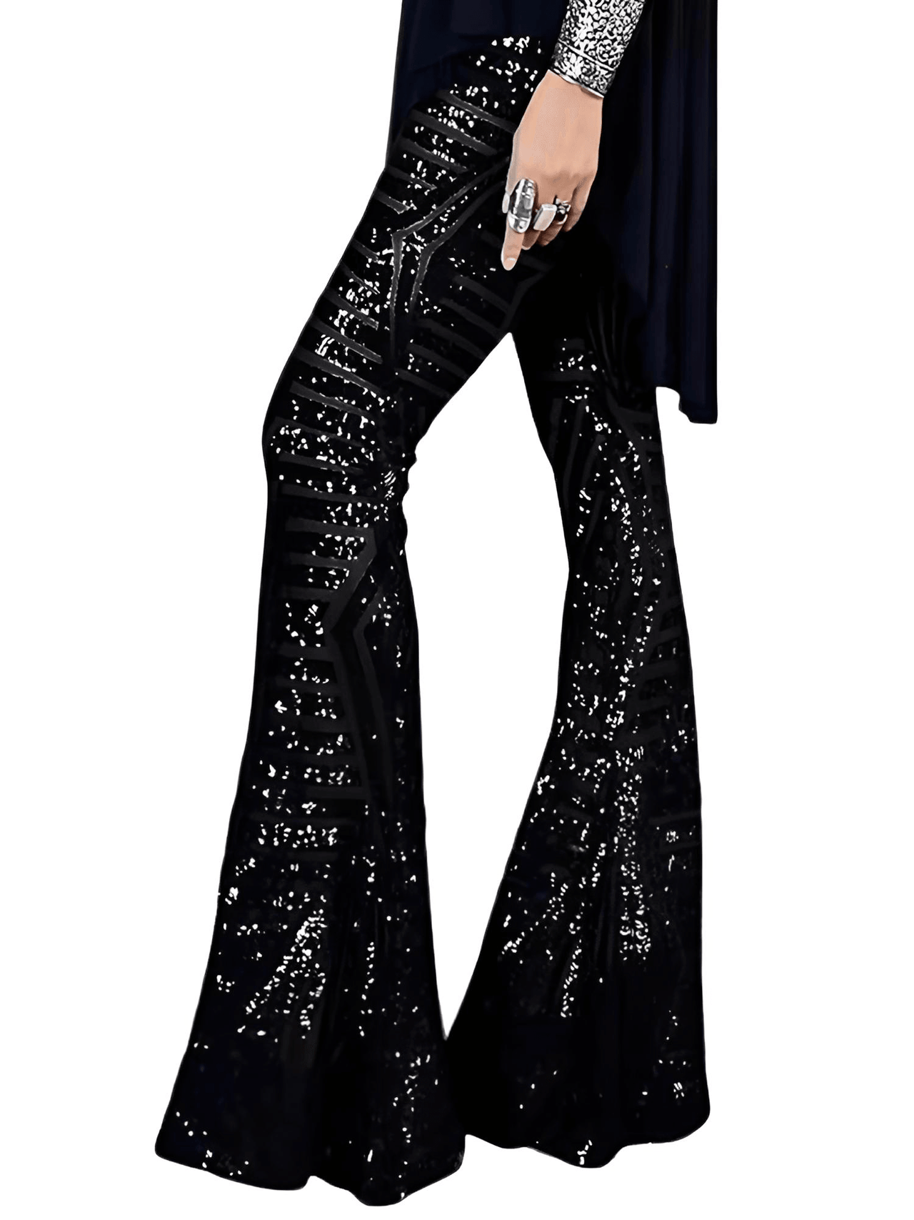 Women's Loose Wide-Leg High-Waist Sequin Pants -, Pants , Drestiny , Apricot, Australia, Black, Blue, Brown, Canada, Casual Pants, Dress Pants, Gold, L, M, New Zealand, Pink, Red, S, Silver, United Kingdom, United States, XL , Drestiny , www.shopdrestiny.com