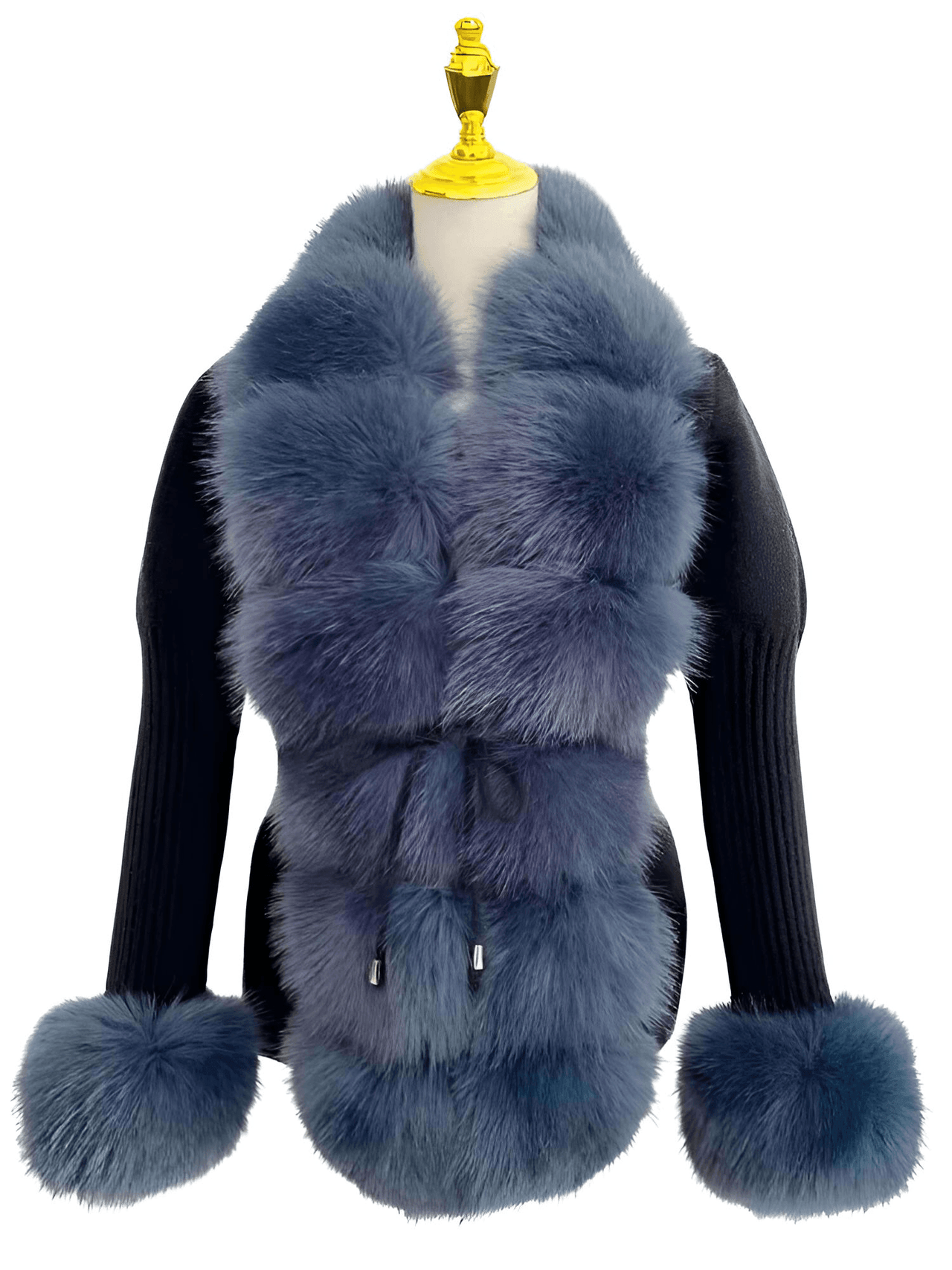 Women's Luxury Knitted Sweater Coat With Detachable Fur in 14 Colors! -, Sweater Coat , Drestiny , Australia, Beige, Black, Blue Grey, Brown, Camel, Coats, Dark Khaki, Khaki, L, Light Brown, M, New Zealand, Pink, S, United Kingdom, United States, White, XL, XXL, XXXL , Drestiny , www.shopdrestiny.com