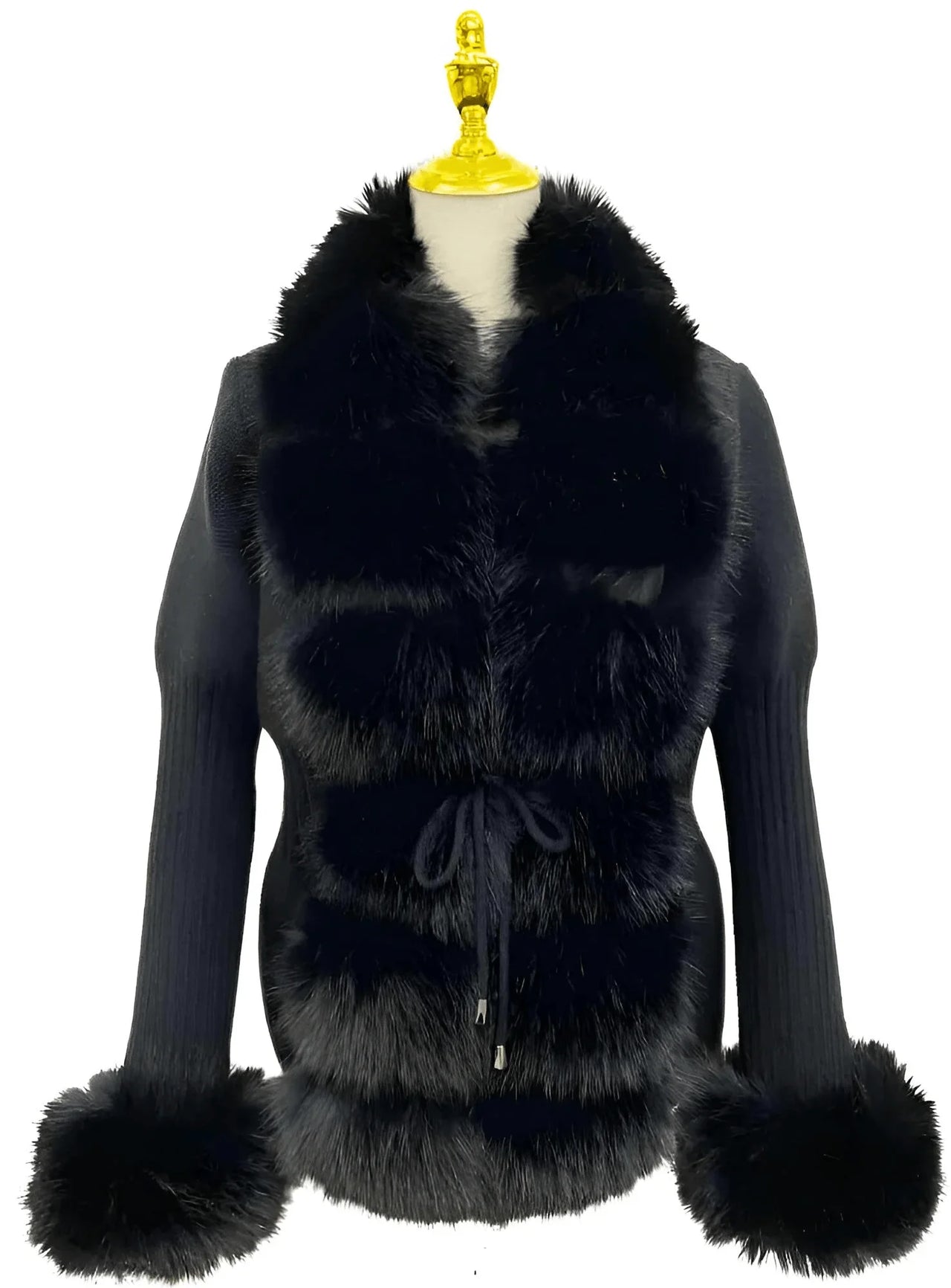 Women's Luxury Knitted Sweater Coat With Detachable Fur in 14 Colors! -, Sweater Coat , Drestiny , Australia, Beige, Black, Blue Grey, Brown, Camel, Coats, Dark Khaki, Khaki, L, Light Brown, M, New Zealand, Pink, S, United Kingdom, United States, White, XL, XXL, XXXL , Drestiny , www.shopdrestiny.com