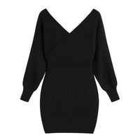 Thumbnail for Bodycon Mini Sweater Dresses For Women 2025 Casual Long Sleeve Knit Dress