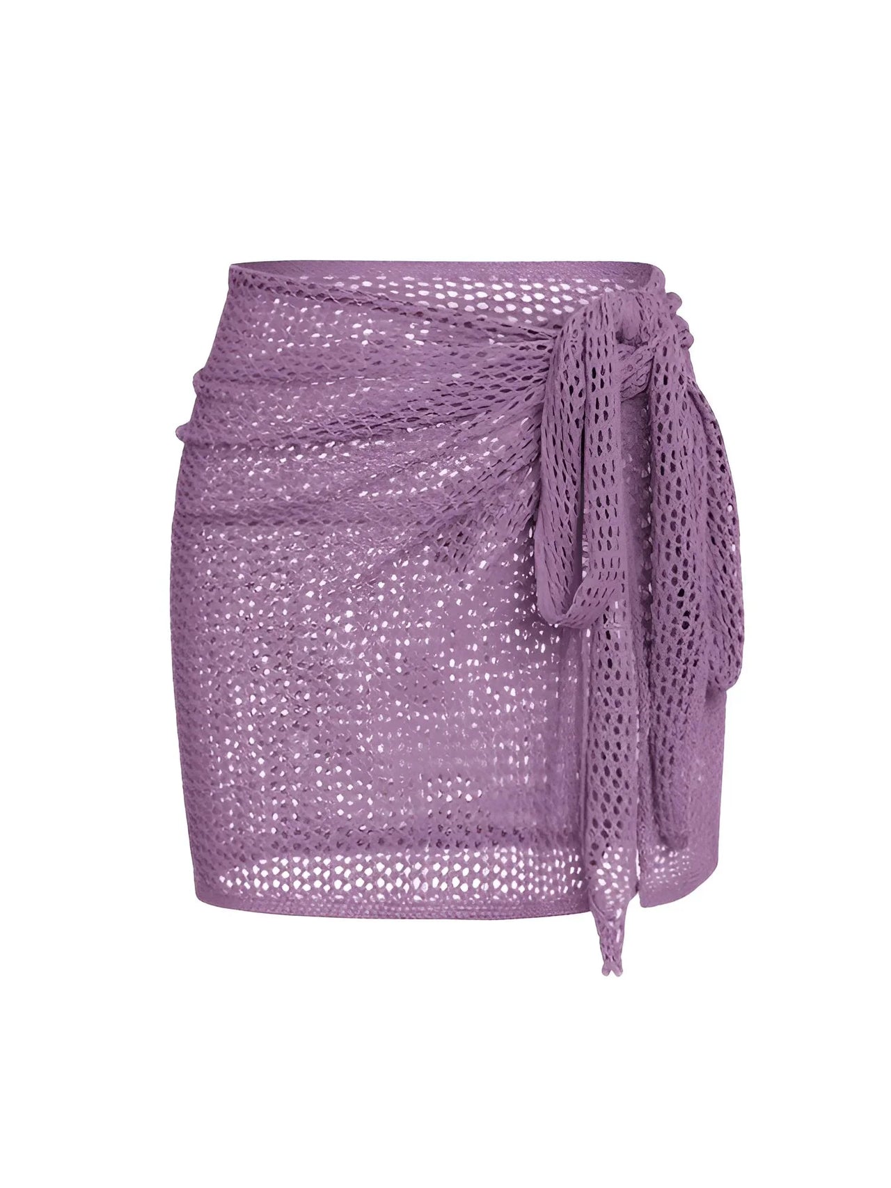 Women's Net Beach Skirt with Slit Sexy Beach Cover-Up Skirt for Summer, Drestiny, Skirts, Cover Ups, S, M, L, XL, United States, USA, Canada, Australia, New Zealand, United Kingdom, UK, Army Green, White, Black, Coffee, Dark Green, Lotus Root, Coral Red, Watermelon Red, Purple, net beach skirt, mesh cover up skirt, sheer beach skirt, short beach cover up, beach mink skirt, shopdrestiny.com